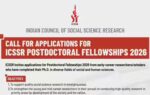 icssr postdoctoral fellowship 2026