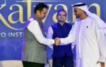 maharashtra chief minister devendra fadnavis with hesham abdulla qassim al qassim ani