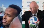 omar artan and fifa chief gianni infantino