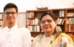 sarthak sidhant with his mother