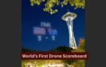 worlds first drone scoreboard