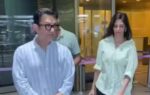 aamir khan returns to mumbai with wife gauri spratt stepson left puzzled by paparazzi rush