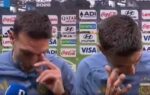 argentina coach lionel scaloni emotional screengrabs