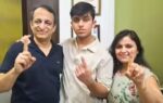 aryan gupta with his parents photo credit ani