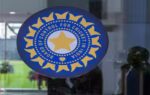 bengaluru logo of bcci on the entrance of the newly inaugurated national cricke