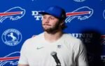 bills qb allen upbeat in dismissing questions about soreness despite padded right throwing elbow