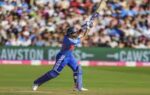 bristol england jul 09 ani indian skipper shreyas iyer plays a shot during