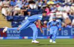 cardiff wales jul 16 ani india39s gurnoor brar bowls during 2nd odi against