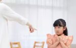 child caught eating
