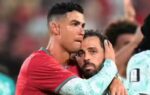 cristiano ronaldo with portugal teammate bernardo silva ap photo