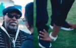 dwayne bravo touches chris gayle39s feet screengrabs