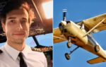 flight instructor leandro andrs bertazzo left and a cessna 150 training aircraft