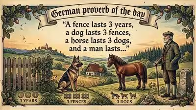 german proverb of the day ai generated image