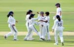 ind w vs eng w test cricket match day 1