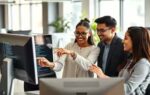 it graduates collaborate on project