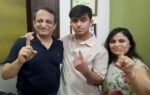 ludhiana jul 17 ani aryan gupta with his parents celebrates after securing a