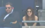 ms dhoni and kriti sanon at india vs england odi