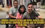 nikhil nitin kamath with mom in london