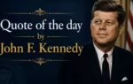 quote of the day by john f kennedy ai generated image