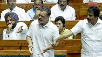 rahul gandhi during his address in lok sabha