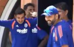 rohit sharma shares a laugh with gautam gambhir screengrabs