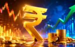 rupee trades in green