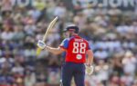 southampton england jul 11 ani england skipper harry brook celebrates his