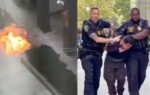 us army veteran sets fire outside nyc federal building photo x