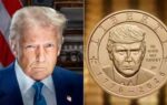 us president donald trump and new 1 coin