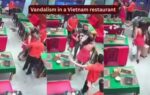 vandalism in a vietnam restaurant