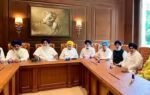 a photo of sad meeting shared by sukhbir singh badal