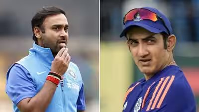 amit mishra and gautam gambhir