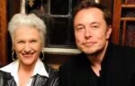 elon musk with his mother maye musk