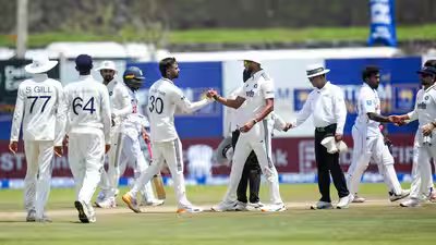 ind vs sl 1st test match day 5