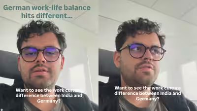 indian man in germany talks about work balance