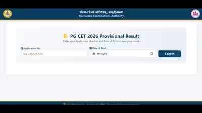 karnataka pgcet result