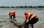 maharajganj uttar pradesh aug 27 ani sdrf personnel carry a body recovered