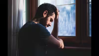 man missing someone