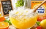 orange juice and baking soda cleaner