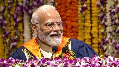 pm modi attends 57th convocation ceremony of iit delhi