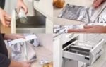 put aluminium foil in your kitchen drawers