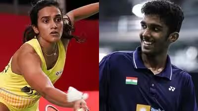 pv sindhu vs ayush shetty photos by pti