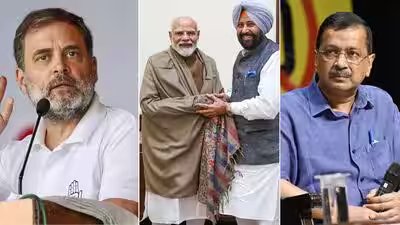 rahul gandhi pm modi and punjab bjp president kewal singh dhillon arvind kejriwal