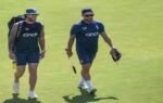 rajkot england39s captain ben stokes with head coach brendon mccullum during a t