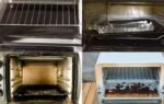 remove baked on grease from a toaster oven