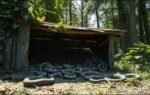 shed of snakeskins and snakes