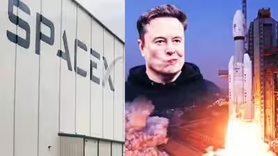 spacex share falls