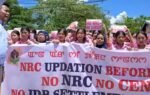 students protest in imphal demanding nrc update before census