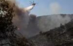 two wildfires broke out minutes apart on the greek island photo cgtnofficial