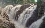water inflow increases at hogenakkal waterfalls